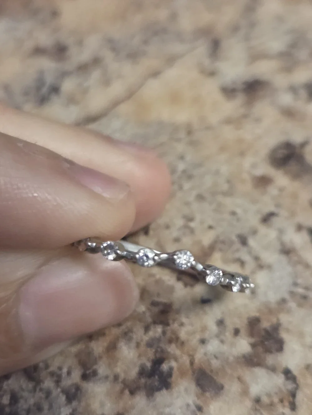 10K White Gold Wedding Band